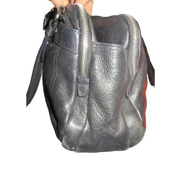 Coach 2011 Peyton Penelope Black Soft Pebbled Leather Turnlock Satchel Bag 16529 - Picture 3 of 15